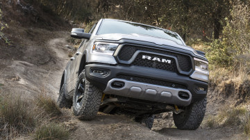 обоя dodge ram 1500 rebel 2019, автомобили, ram, металлик, серебряный, 2019, rebel, 1500, dodge