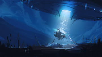 Картинка фэнтези космические+корабли +звездолеты +станции flying saucer fantasy