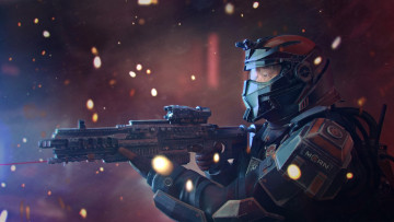 Картинка фэнтези роботы +киборги +механизмы the expanse mcrn officer martian art