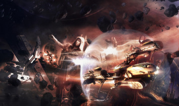 Картинка фэнтези космические+корабли +звездолеты +станции астероиды space remains летающий аппарат