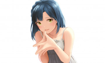 Картинка аниме idolm@ster фон взгляд девушка