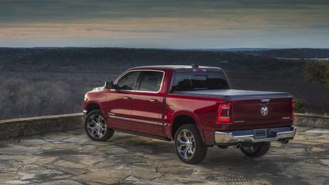 Обои картинки фото dodge ram 1500 limited 2019, автомобили, ram, бардовый, 2019, limited, 1500, dodge