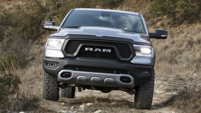 Обои картинки фото dodge ram 1500 rebel 2019, автомобили, ram, металлик, серебряный, 2019, rebel, 1500, dodge