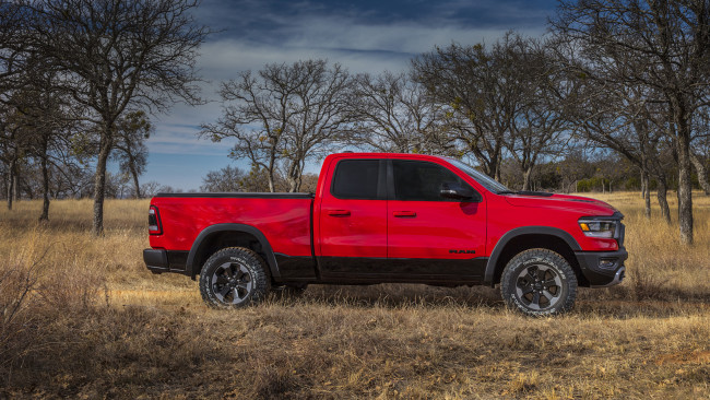 Обои картинки фото dodge ram 1500 rebel 2019, автомобили, ram, 2019, красный, 1500, rebel, dodge