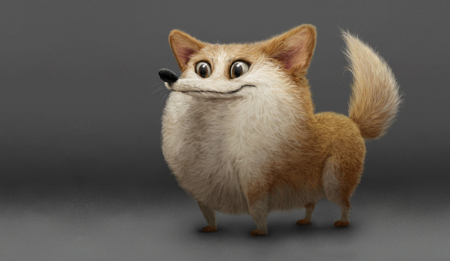 Обои картинки фото рисованное, животные,  собаки, собачка