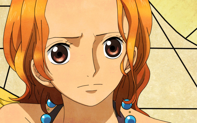 Обои картинки фото аниме, one piece, лицо, девушка, нами