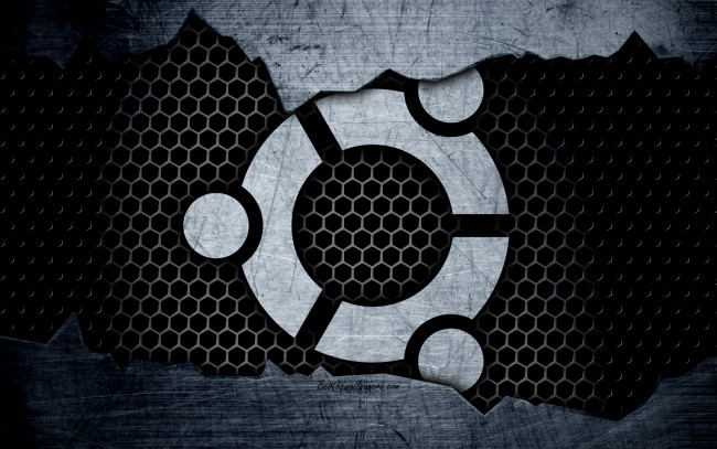 Обои картинки фото компьютеры, ubuntu linux, фон, логотип