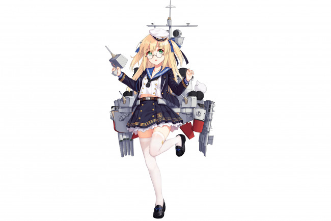 Обои картинки фото аниме, оружие,  техника,  технологии, фон, девушка, взгляд