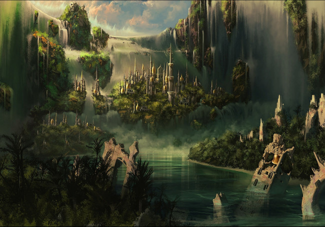 Обои картинки фото фэнтези, иные миры,  иные времена, пейзаж