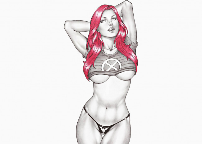 Обои картинки фото рисованное, комиксы, девушка, фон, взгляд