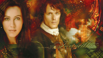 Картинка kirsty+mitchell+scottish +sam+heughan разное знаменитости девушка мужчина фон взгляд