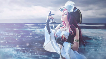 Картинка разное cosplay+ косплей девушка фон униформа шпага