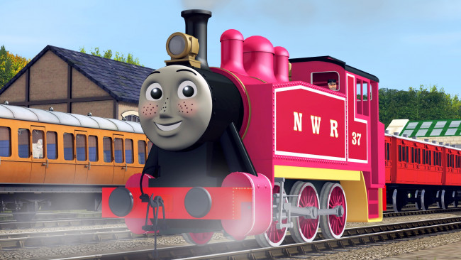 Обои картинки фото мультфильмы, thomas and friends, thomas, and, friends