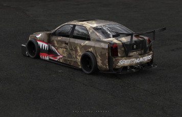 Картинка cadillac+cts+camo+style автомобили 3д девушка красивая супер секси няша нежная классная модница лапочка мадам