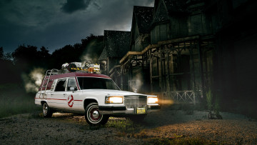 Картинка автомобили cadillac ecto-1 ghostbusters