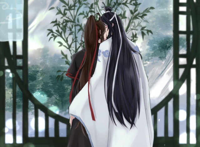 Обои картинки фото аниме, mo dao zu shi, вэй, усянь, лань, ванцзы
