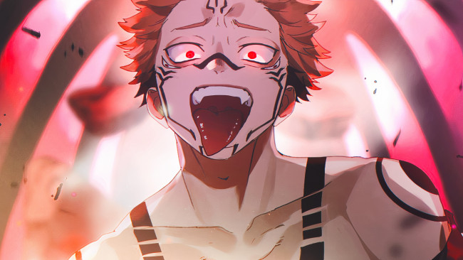 Обои картинки фото аниме, jujutsu kaisen, магическая, битва