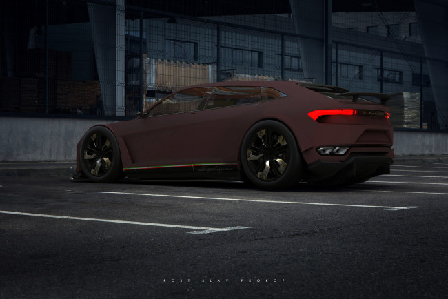 Обои картинки фото lamborghini urus superleggera, автомобили, 3д, девушка, красивая, супер, секси, няша, нежная, классная, модница, лапочка, мадам