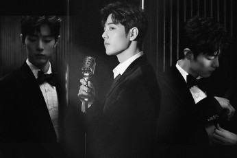 Картинка мужчины xiao+zhan актер костюм бабочка микрофон