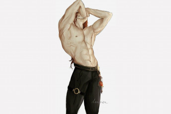 Картинка аниме unknown +другое+ парень торс