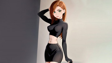 обоя мультфильмы, kim possible, kim, possible