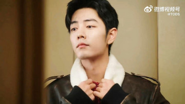 Картинка мужчины xiao+zhan актер лицо куртка