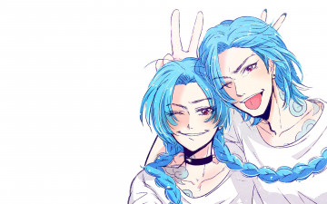 Картинка видео+игры league+of+legends jinx косы