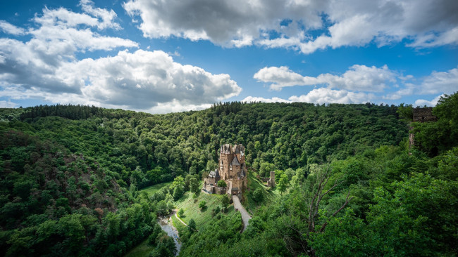 Обои картинки фото eltz castle, germany, города, замок эльц , германия, eltz, castle