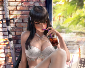 обоя аниме, kill la kill, девушка