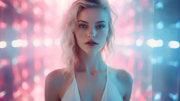 Картинка 3д+графика портрет+ portraits блондинка