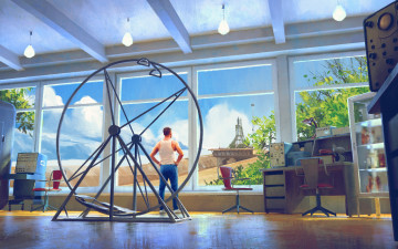 Картинка фэнтези иные+миры +иные+времена ссср юрий гагарин мужчины окно cоветская космическая программа