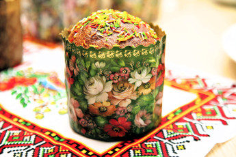 обоя праздничные, пасха, кулич, рушник, орнамент