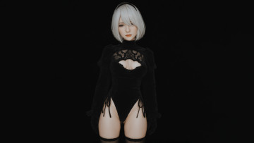 обоя видео игры, nier,  automata, automata, 2b