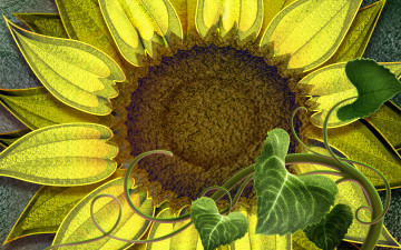 Картинка рисованные цветы