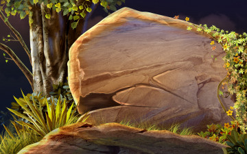 Картинка рисованные природа