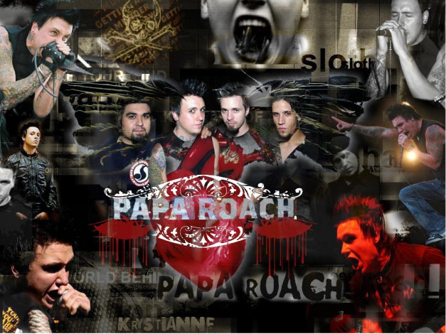 Обои картинки фото музыка, papa, roach