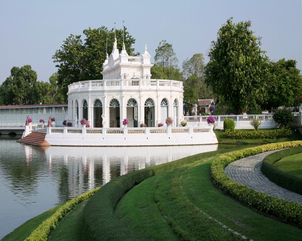 Обои картинки фото аюттайя, летний, королевский, дворец, города, дворцы, замки, крепости
