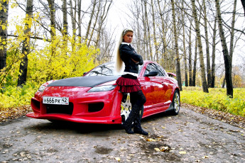 Картинка автомобили авто девушками