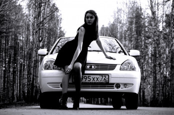 Картинка автомобили авто девушками