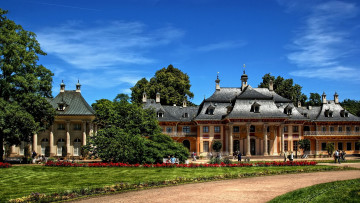 Картинка города дрезден германия castle pillnitz