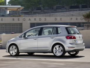 Картинка автомобили volkswagen серый 2014 tdi sportsvan golf