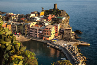 Картинка города амальфийское+и+лигурийское+побережье+ италия домики море