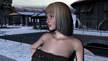 Картинка 3д+графика portraits+ портрет взгляд девушка