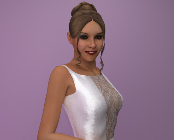 Обои картинки фото 3д графика, people , люди, взгляд, девушка