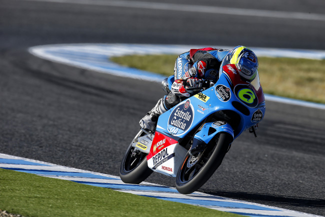 Обои картинки фото mar&, 237, a herrera, спорт, мотоспорт, вираж, экипировка, гонщик, байк, трек