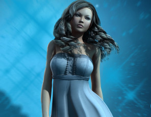 Картинка 3д+графика люди+ people фон взгляд девушка