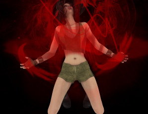 Картинка 3д+графика люди+ people взгляд девушка фон