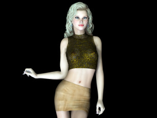 Картинка 3д+графика люди+ people девушка фон взгляд