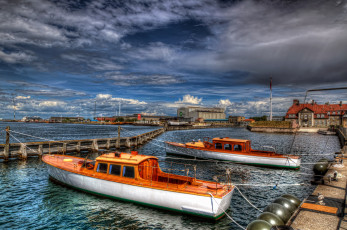 Картинка корабли катера гавань причалы суда