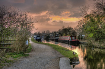 Картинка корабли другое река баржа